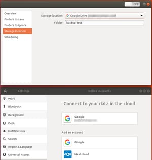 Deja Dup on Ubuntu 18.04